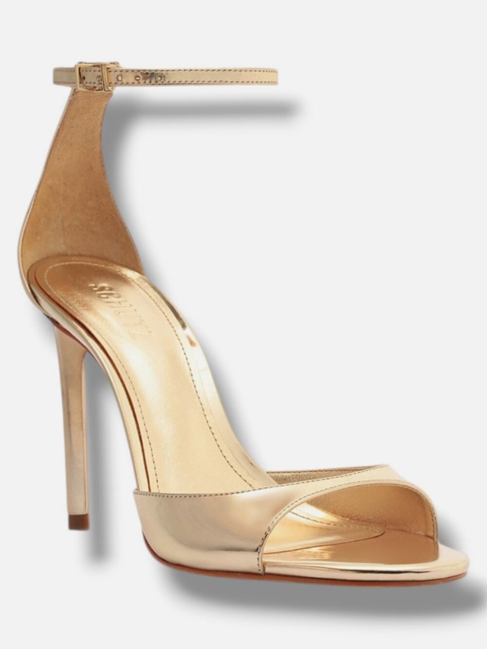 SCHUTZ Women's Gold Scarlett Sandals Shoe Size 6B